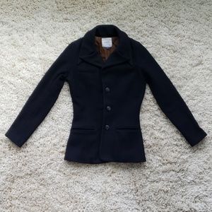 Navy wool blazer, size 0